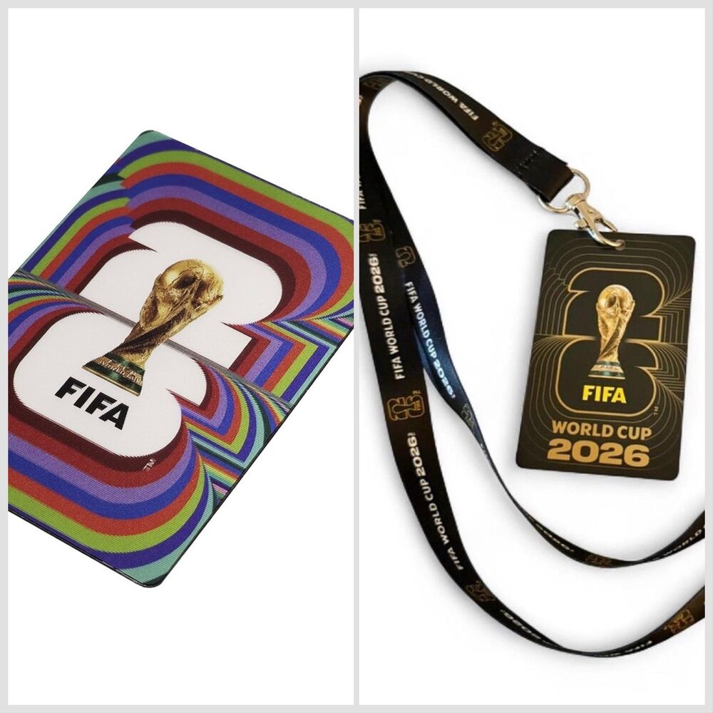 Official FIFA World Cup 2026 Fan ID Pass Lanyard Magnet Bundle France v Paraguay